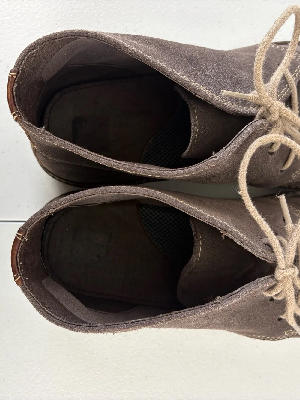 Johnston & Murphy Wallace Chukka Boots Taupe Suede Mens Sz 10M Shoes E15